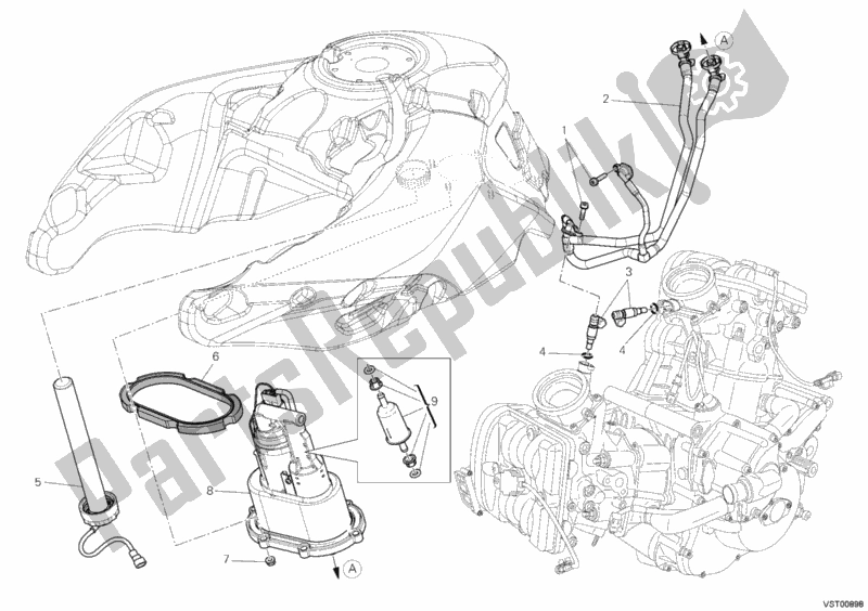 Toutes les pièces pour le Pompe à Essence du Ducati Multistrada 1200 S Touring 2012